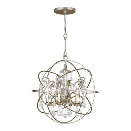 Crystorama Five Light Olde Silver Up Chandelier 9026-OS-CL-MWP